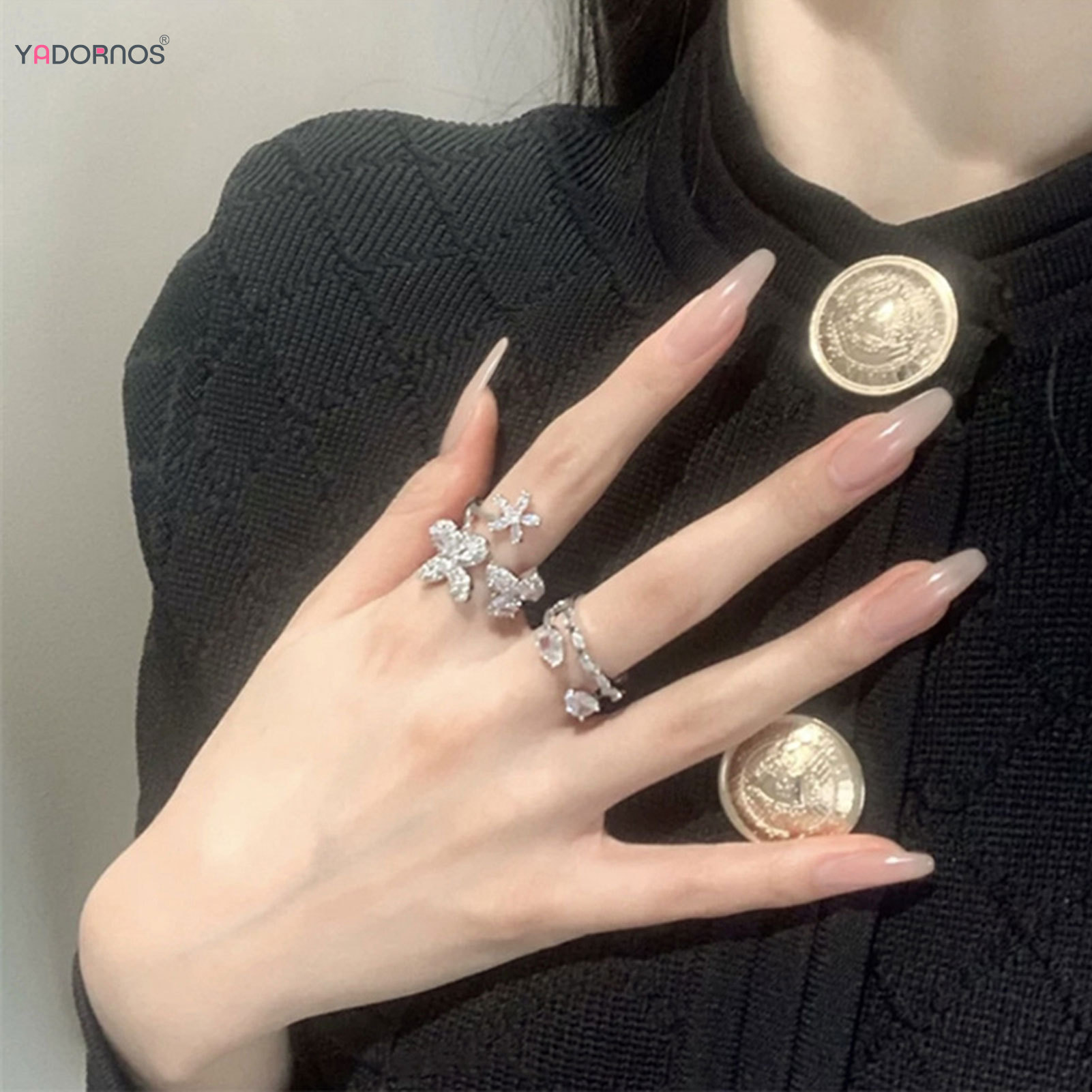 Nude Color Long Ballet Fake Na - Nail Extension Tips ulasan dan harga