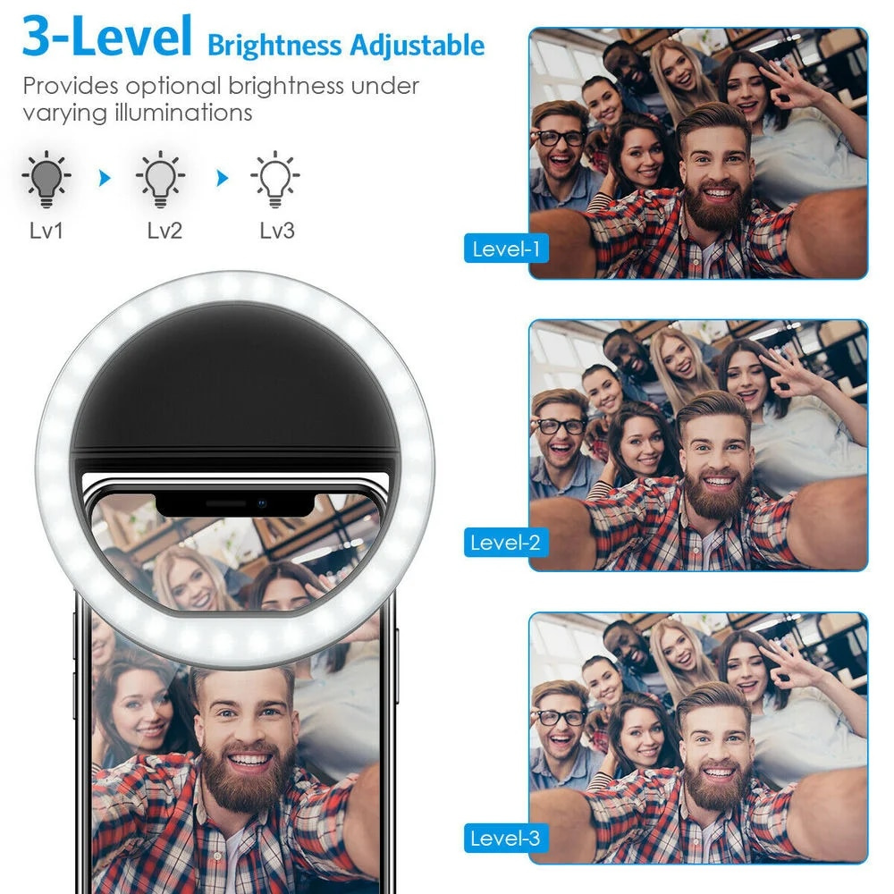 LED Selfie Fill Light USB Char - Led Ring Light ulasan dan harga