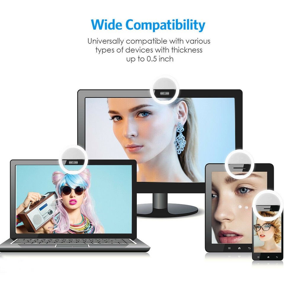 LED Selfie Fill Light USB Char - Led Ring Light ulasan dan harga