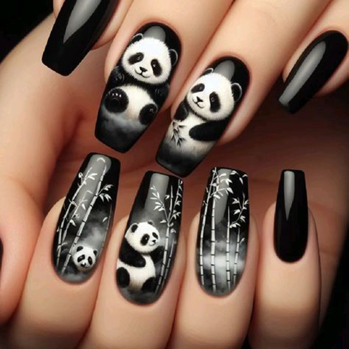 24pcs/set short Medium Long fa - Nail Extension Tips ulasan dan harga