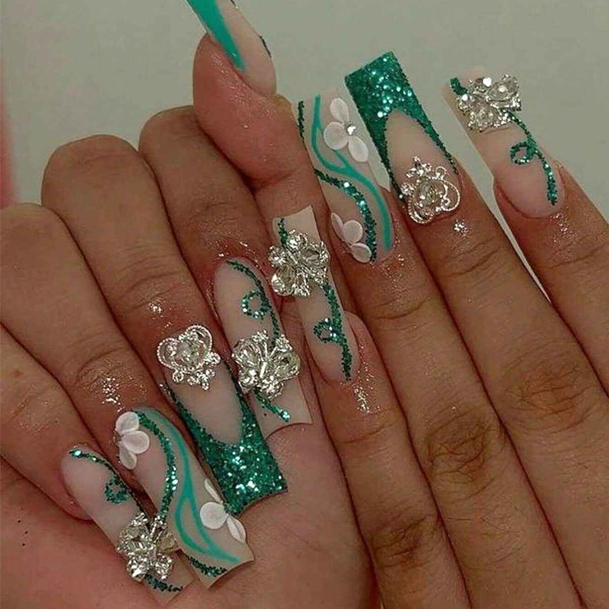 Long Coffin Press on Nails Bal - Nail Extension Tips ulasan dan harga