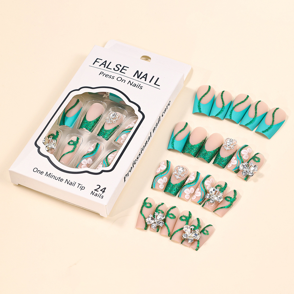 Long Coffin Press on Nails Bal - Nail Extension Tips ulasan dan harga