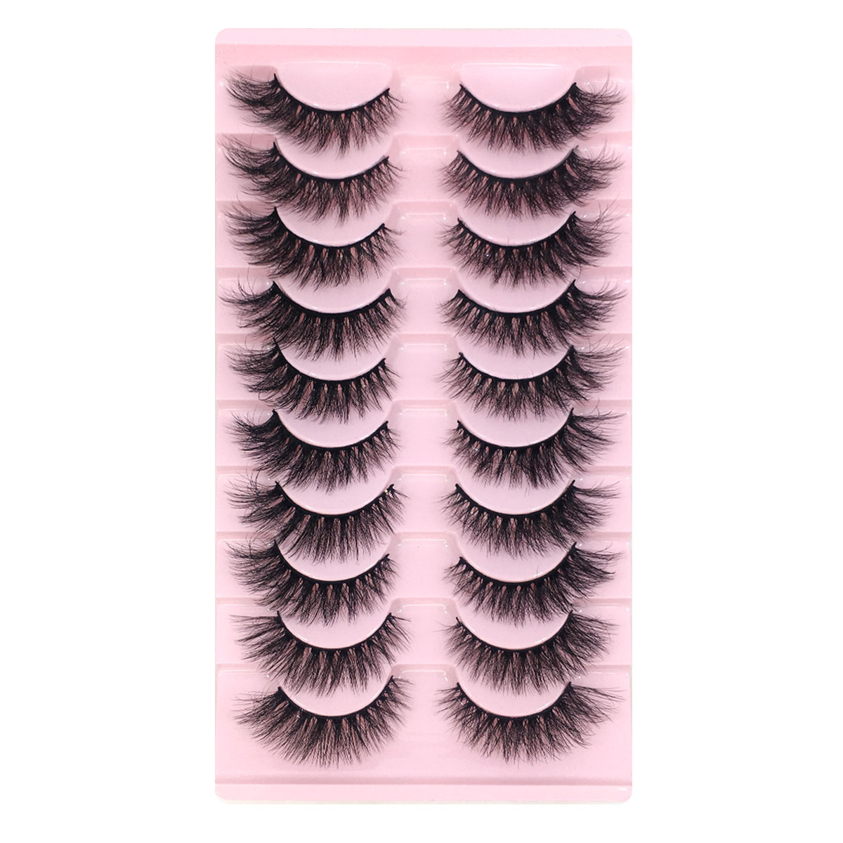NEW 10 Pairs 6D Faux Mink Eyel - Beauty Full Makeup ulasan dan harga
