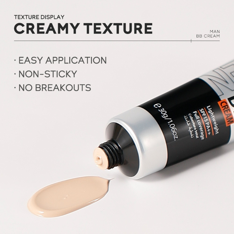 Men's BB Cream SPF15 PA++ Full - Concealer Full Coverage ulasan dan harga