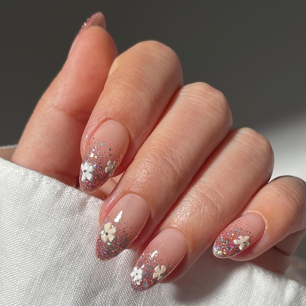 24pcs Fashion Rhinestone Press - Nail Extension Tips ulasan dan harga