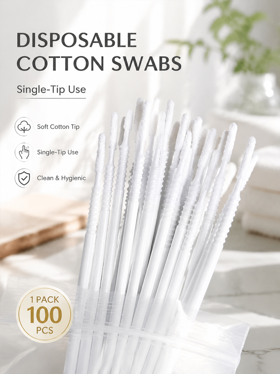 Disposable Long Cotton Swabs E - Beauty Makeup Tool ulasan dan harga
