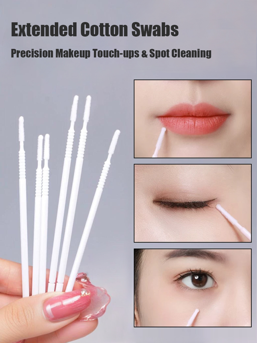 Disposable Long Cotton Swabs E - Beauty Makeup Tool ulasan dan harga