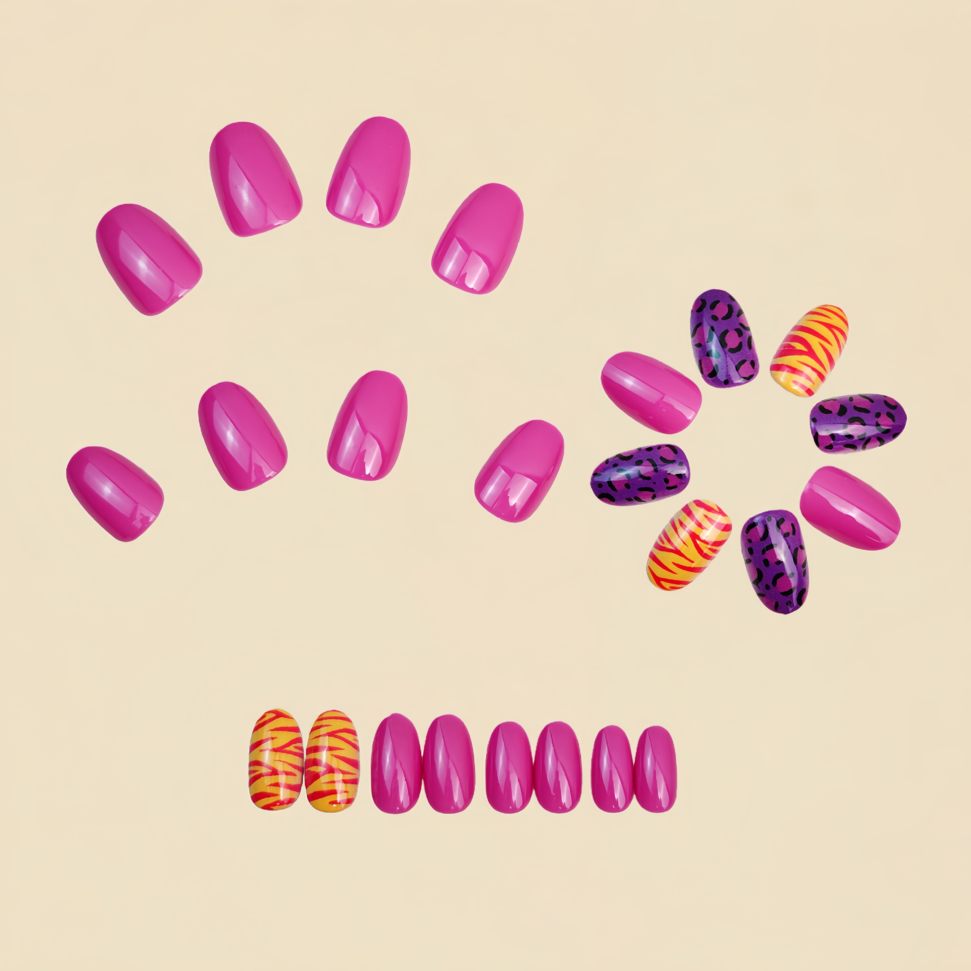 Short long fake nails for wome - Nail Extension Tips ulasan dan harga