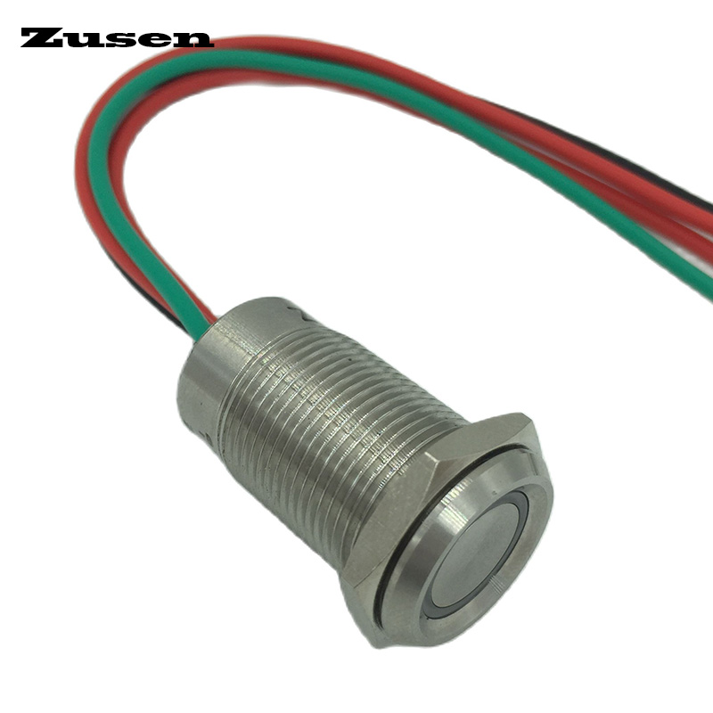 Zusen 19mm Touch Switch with W - Led Ring Light ulasan dan harga