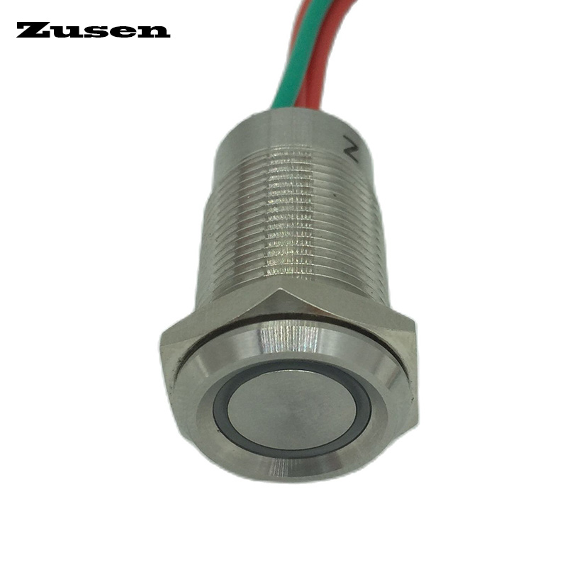 Zusen 19mm Touch Switch with W - Led Ring Light ulasan dan harga