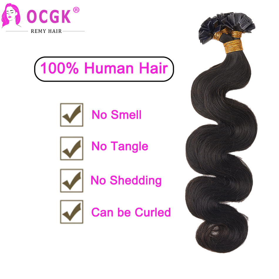 OCGK Body Wave Nail Flat Tip H - Nail Extension Tips ulasan dan harga