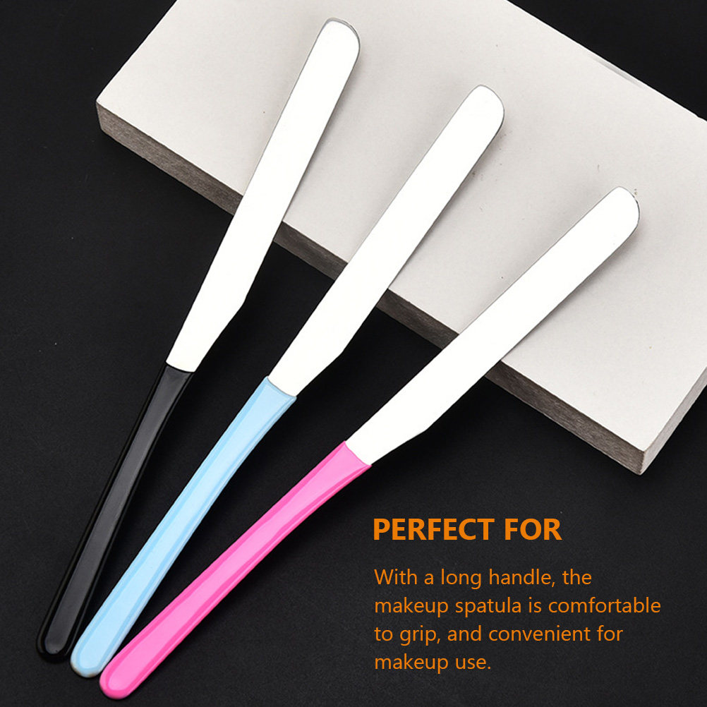 Stainless Steel Makeup Spatula - Beauty Makeup Tool ulasan dan harga