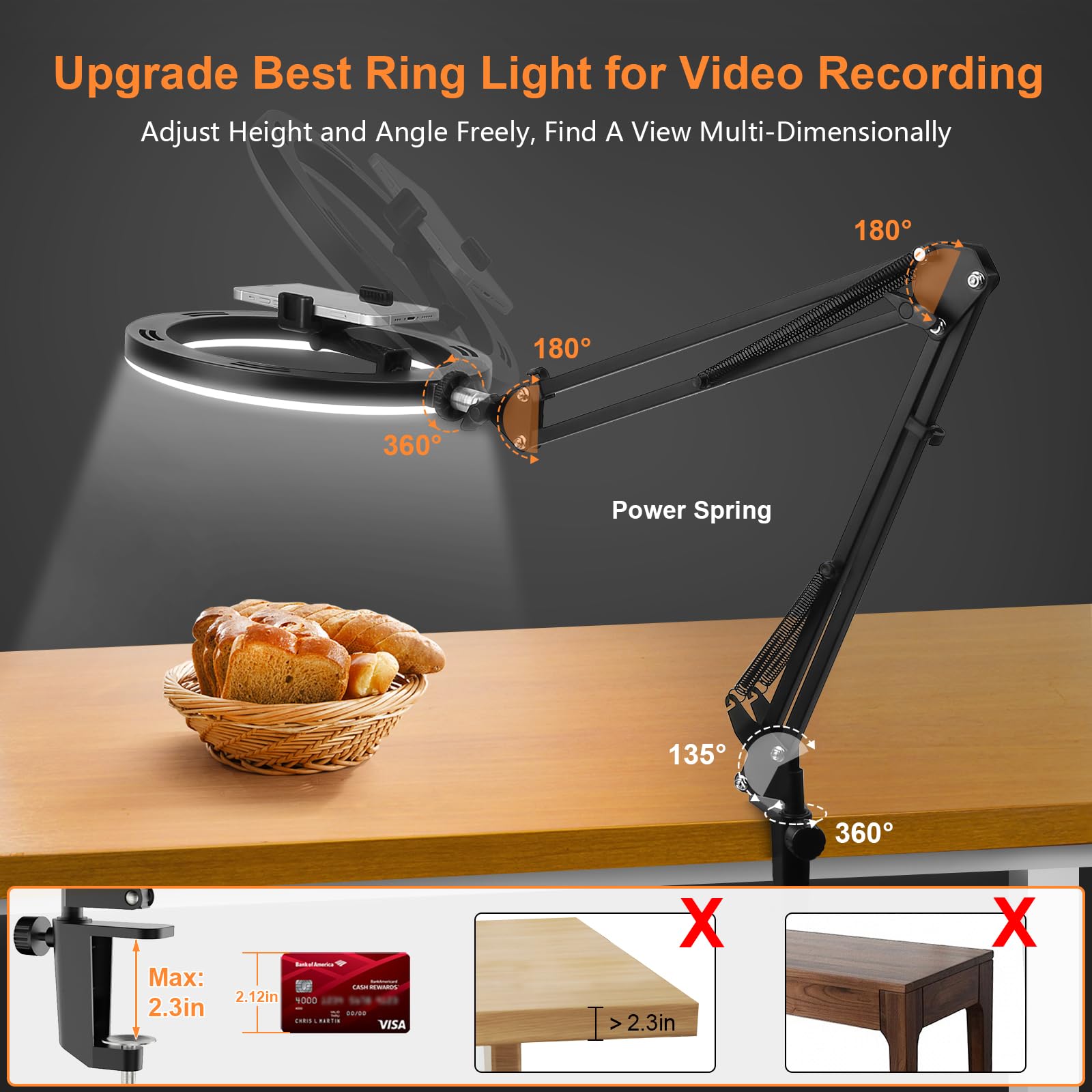 Nice Overhead Tripod With Ring - Led Ring Light ulasan dan harga
