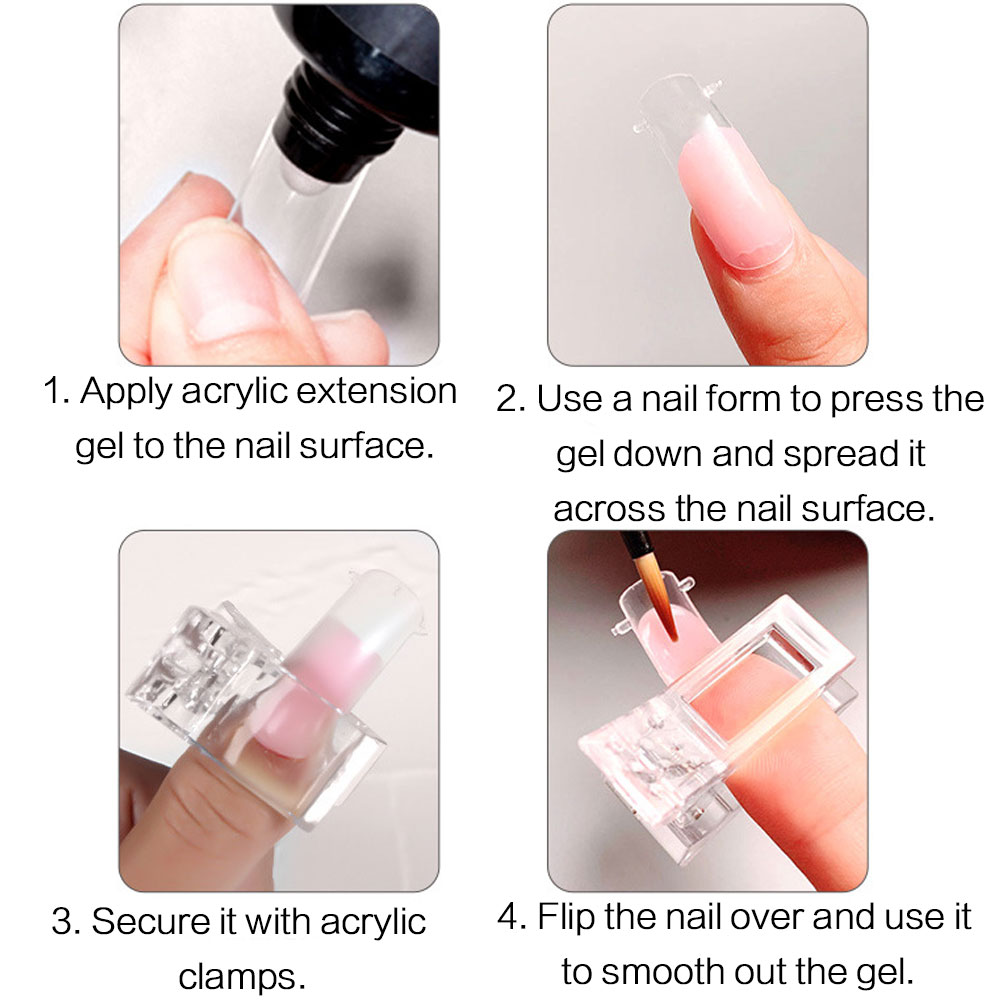 5 Pcs Flexible Soft Poly Gel N - Nail Extension Tips ulasan dan harga