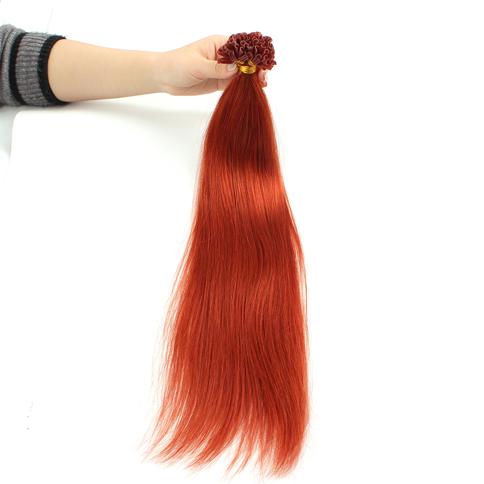 Lovevol Copper Red U Tip Hair  - Nail Extension Tips ulasan dan harga