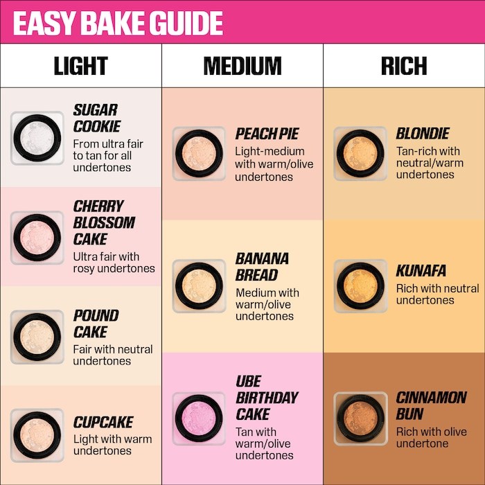 Huda Beauty Loose Powder Baked - Huda Beauty Makeup Bag ulasan dan harga