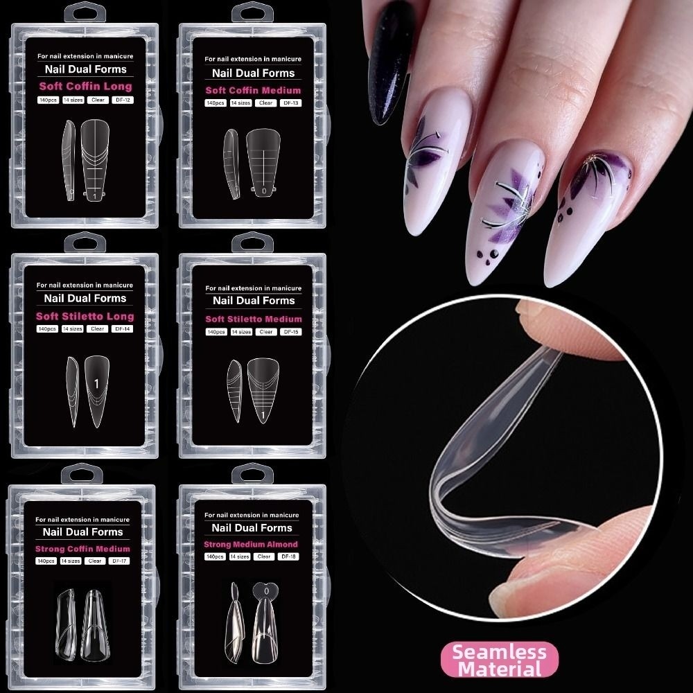 140PCS 14 Sizes French Nail Du - Nail Extension Tips ulasan dan harga