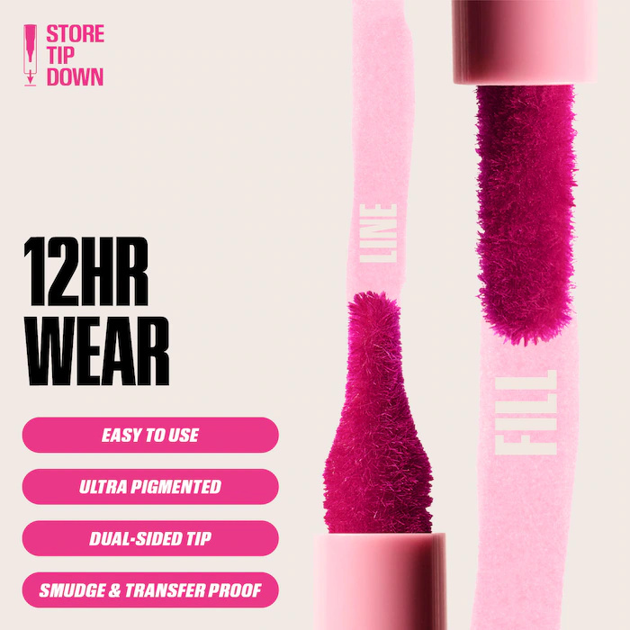 Velvet Brown Lip Liner Pencil  - Huda Beauty Makeup Bag ulasan dan harga