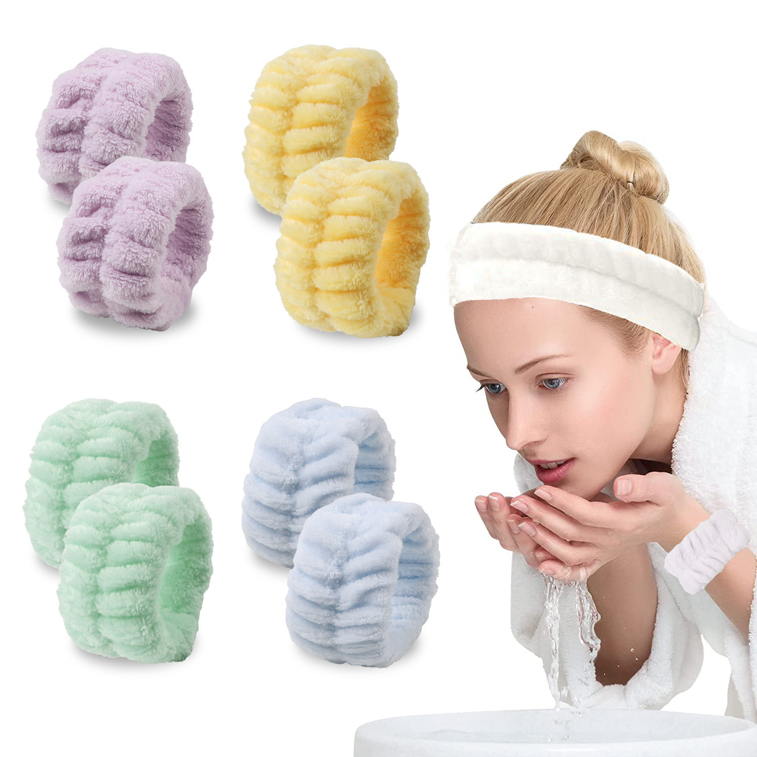 Velvet soft elastic headband f - Makeup Beauty Set ulasan dan harga